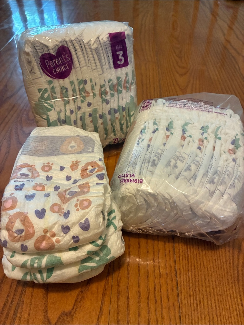 Parents Choice Size 3 Diapers Pack